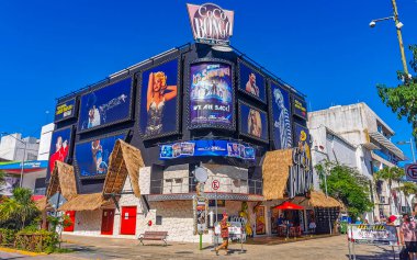 Playa del Carmen Quintana Roo Mexico 20. July 2021 The famous Coco Bongo cinema theater disco party in Playa del Carmen Quintana Roo Mexico.