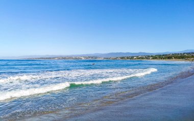 Extremely huge big powerful surfer waves on the beach in Zicatela Puerto Escondido Oaxaca Mexico.
