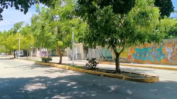 Playa Del Carmen Quintana Roo Mexique Septembre 2022 Rue Typique — Video
