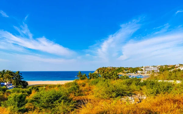 Prachtige Tropische Natuurlijke Stad Zeegezicht Landschap Panorama Uitzicht Met Pacific — Stockfoto