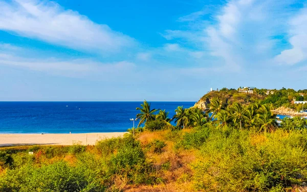 Prachtige Tropische Natuurlijke Stad Zeegezicht Landschap Panorama Uitzicht Met Pacific — Stockfoto