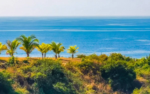 Пляжі Пуерто Ескондідо Оахака Мексика Можна Побачити Мальовничі Скелі Валуни — стокове фото