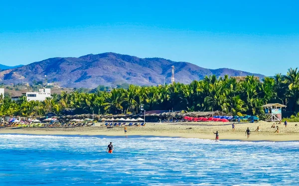 Schöne Tropische Und Natürliche Stadt Und Meereslandschaft Panoramablick Mit Pazifik — Stockfoto