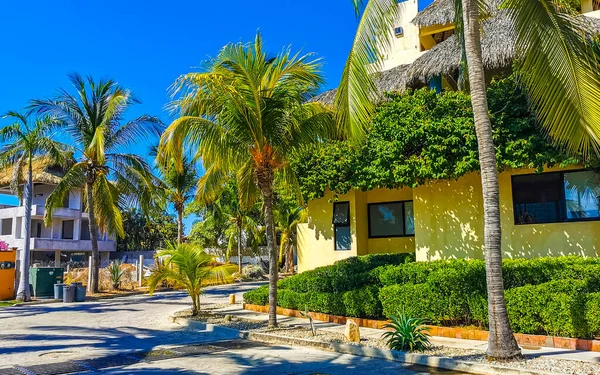 Luxe Mooie Tropische Moderne Huizen Residentiële Hotels Resorts Bacocho Puerto — Stockfoto