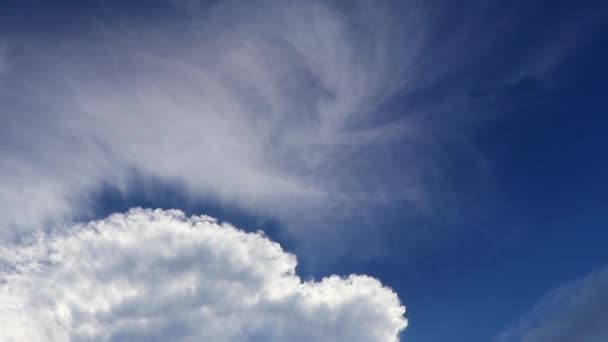Formation Nuages Explosifs Cumulus Nuages Dans Ciel Playa Del Carmen — Video