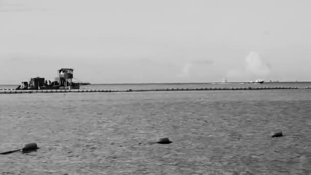 예인선 부두와 멕시코 해변의 플라야 에서바라본 지방의 파노라마와 카르멘 킨타나로오에서 — 비디오
