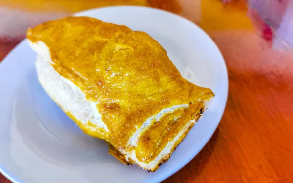 Makanan Khas Meksiko Tortas Tacos Empanadas Rollos Tamales Cafecito Zicatela — Stok Foto