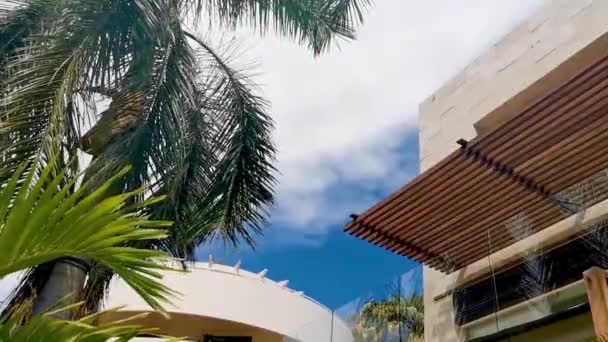 Playa Del Carmen Quintana Roo Mexico September 2022 Typical Street — Stock Video