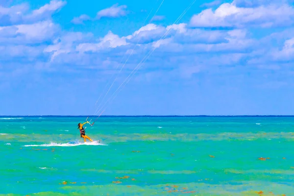 Playa Del Carmen Quintana Roo Mexico April 2021 Water Sport — Stock Photo, Image