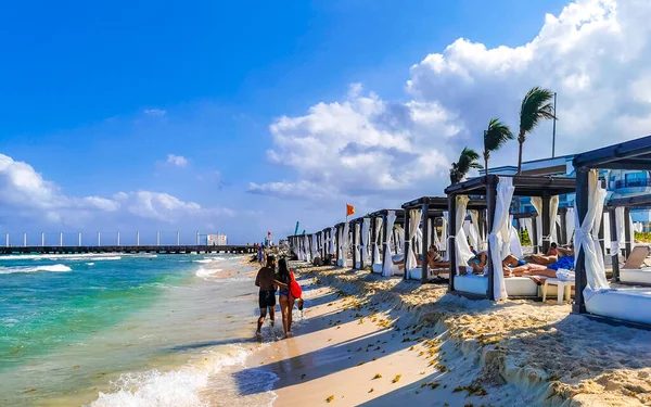 Playa Del Carmen Quintana Roo México Abril 2021 Panorama Tropical —  Fotos de Stock