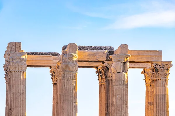 Olympieion Historic Buildings Ruins Temple Hadrian Era Athens Attica Greece — Photo
