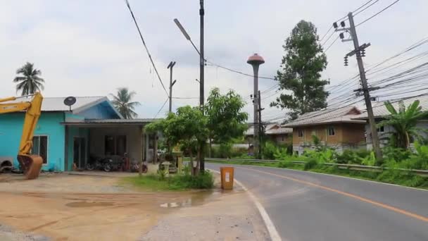 Thalang Phuket Thailand Oktober 2018 Landschap Stadsgezicht Panorama Met Straat — Stockvideo