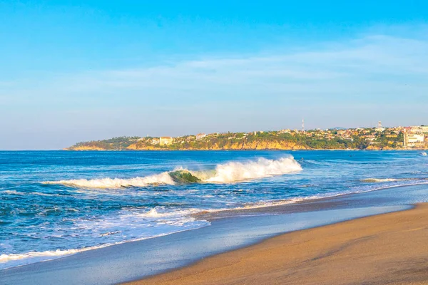Extreem Grote Krachtige Surfer Golven Het Strand Zicatela Puerto Escondido — Stockfoto
