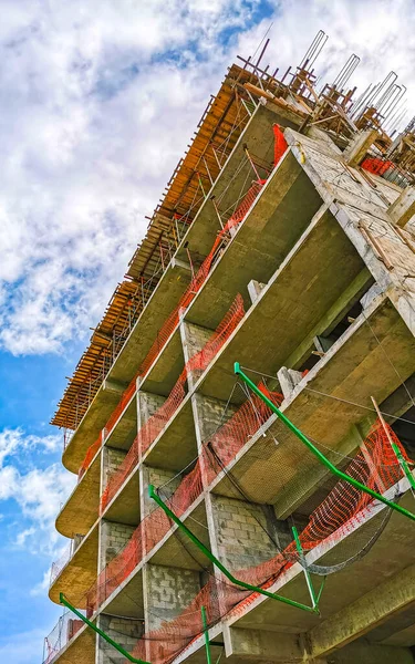 Están Construyendo Enormes Complejos Hoteleros Playa Del Carmen México — Foto de Stock