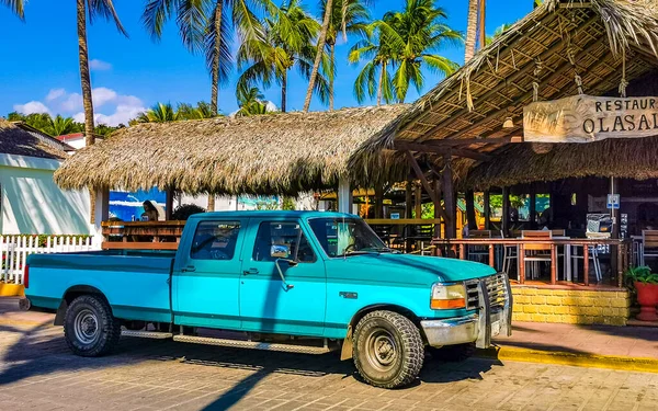 Puerto Escondido Oaxaca Mexico Januari 2023 Diverse Mexicaanse Pick Truck — Stockfoto