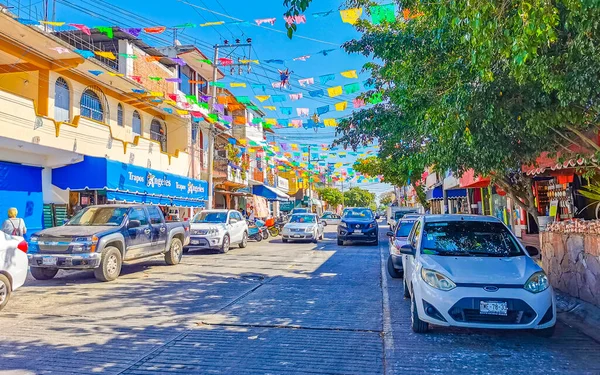 Puerto Escondido Oaxaca Mexico Januari 2023 Typisch Mooie Kleurrijke Toeristische — Stockfoto