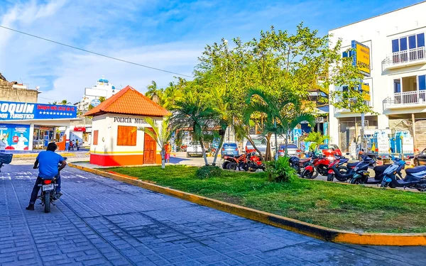 Puerto Escondido Oaxaca Meksiko Januari 2023 Typical Beautiful Tourist Street — Stok Foto