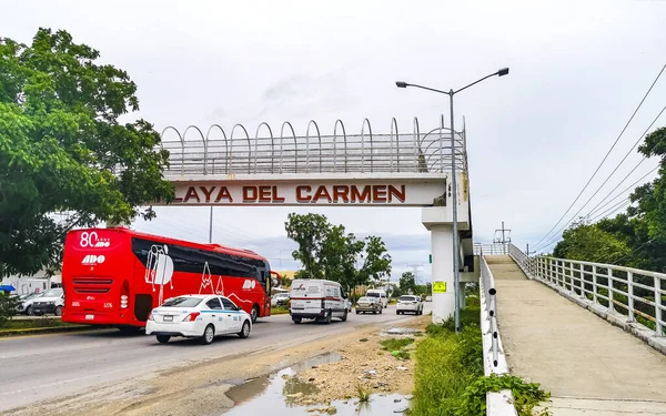 Playa Del Carmen Quintana Roo México Junho 2021 Estrada Rua — Fotografia de Stock