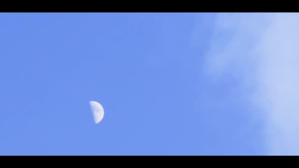 Nærbillede Månen Skinner Klart Playa Del Carmen Quintana Roo Mexico – Stock-video