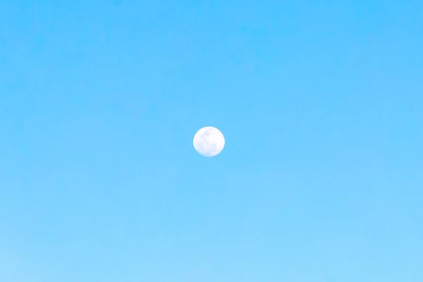 Close Full Moon Shining Brightly Playa Del Carmen Quintana Roo — Stock Photo, Image