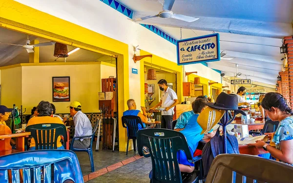 Puerto Escondido Oaxaca Mexiko16 Leden 2023 Slavná Restaurace Kavárna Cafecito — Stock fotografie