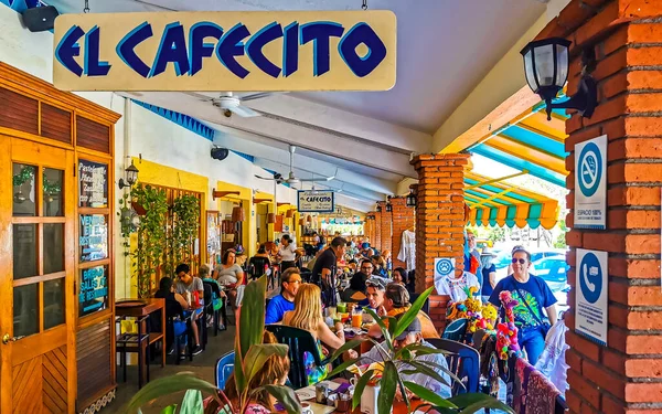 Пуэрто Эскондидо Оахака Мексика Январь 2023 Знаменитый Ресторан Кафе Cafecito — стоковое фото