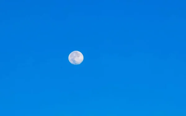 Gros Plan Sur Pleine Lune Brillante Zicatela Puerto Escondido Oaxaca — Photo