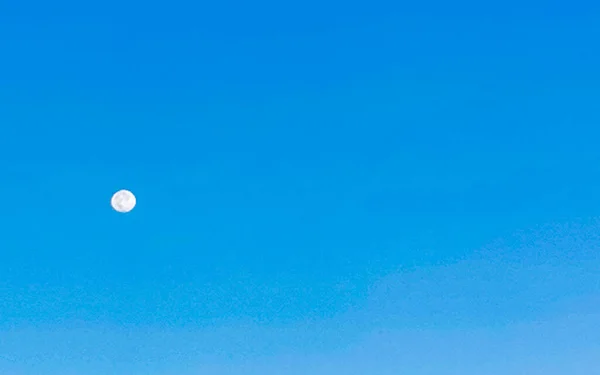 Zbliżenie Pełni Księżyca Jasno Świecącego Zicatela Puerto Escondido Oaxaca Meksyk — Zdjęcie stockowe