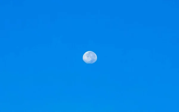 Gros Plan Sur Pleine Lune Brillante Zicatela Puerto Escondido Oaxaca — Photo