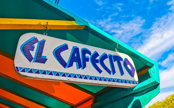 Puerto Escondido Oaxaca Meksika 20. Ocak 2023 Zicatela Puerto Escondido Mexico 'da El Cafecito adında bir restoran..