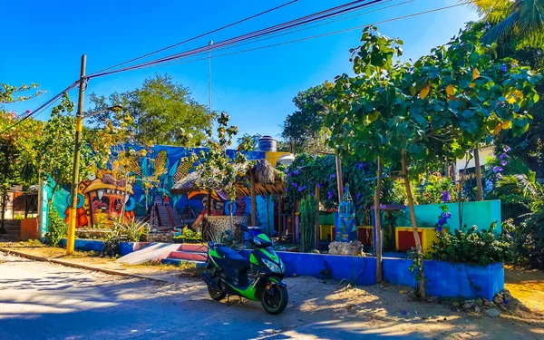 Puerto Escondido Oaxaca Mexico January 2023 Typical Beautiful Colorful Tourist — Stock Photo, Image