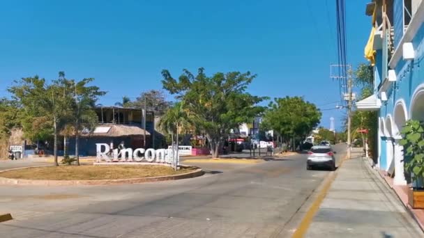 Puerto Escondido Oaxaca Mexico Maart 2023 Typisch Mooie Kleurrijke Toeristische — Stockvideo