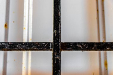 Playa del Carmen Quintana Roo Meksiko 'nun kapıları ve parmaklıkları ustaca döşenmiş..