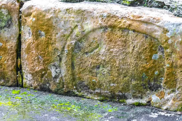 Escaleras Con Signos Símbolos Cruz Coba Maya Ruina Los Antiguos —  Fotos de Stock