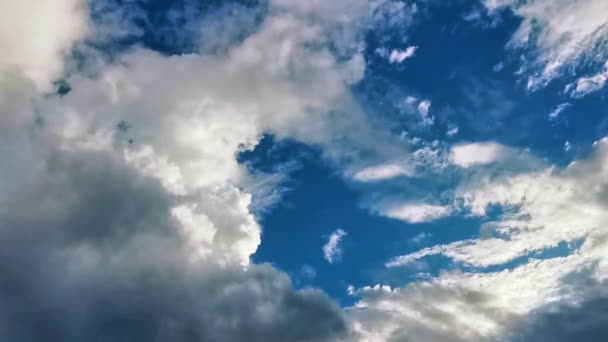 Playa Del Carmen Meksika Güneşli Bir Günde Bulutların Oluşturduğu Mavi — Stok video