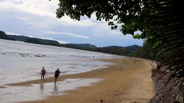 Nang Krabi Tailândia Outubro 2018 Bela Vista Panorâmica Paraíso Tropical — Vídeo de Stock
