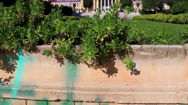 Aten Attika Grekland Oktober 2018 Kongresscentret Bygga Zappeion Historiska Byggnader — Stockvideo
