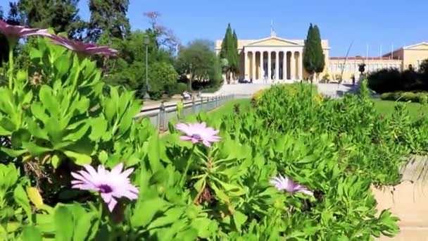 Athens Attica Görögország Október 2018 Kongresszusi Központ Épület Zappeion Történelmi — Stock videók