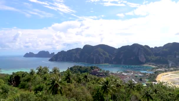 Nang Krabi Tayland Daki Koh Phi Phi Don Adasındaki Turkuaz — Stok video