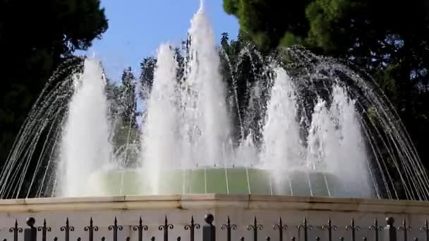 Das Kongresszentrum Gebäude Zappeion Historische Gebäude Mit Brunnen Athen Attika — Stockvideo