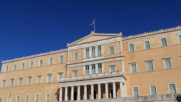 Athens Attica Greece 2018年10月希腊雅典阿提卡的会议中心大楼Zappeion历史建筑 — 图库视频影像