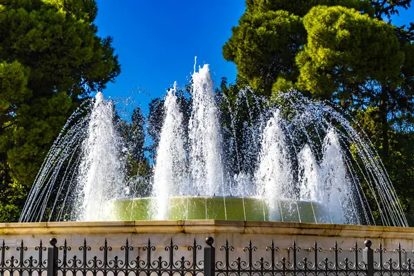 The Congress Center Building Zappeion Historic buildings with fountain well in Athens Attica Greece.