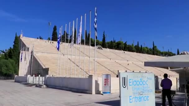 Athen Attika Griechenland Oktober 2018 Das Berühmte Panathenische Stadion Der — Stockvideo