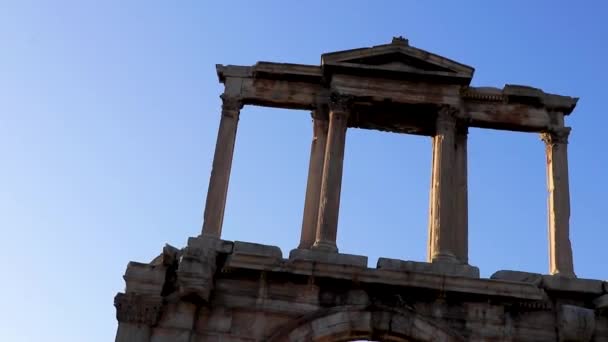 아테네 아티카 그리스 2018 Olympieion 아테네 아티카 그리스의 Hadrian Hadrians — 비디오