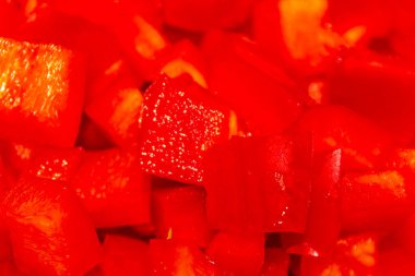 Leherheide Bremerhaven Bremen Almanya 'sında bütün kırmızı biberlerle pişiriliyor..