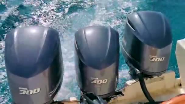 Cancun Quintana Roo Meksyk Styczeń 2022 Łodzie Motorówki Silniki Jachty — Wideo stockowe