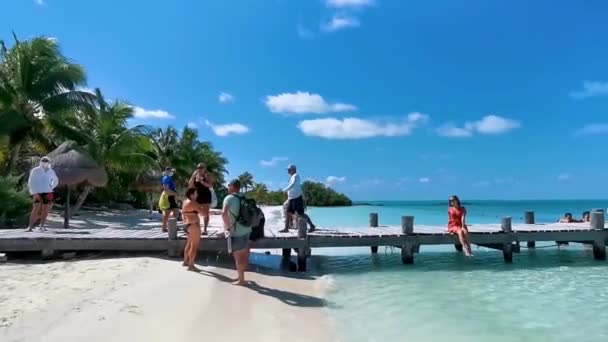 Cancun Quintana Roo Mexiko Januar 2022 Erstaunliche Landschaft Panoramablick Mit — Stockvideo