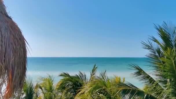 Holbox Quintana Roo Mexico Mayıs 2022 Havuz Panorama Manzaralı Çatı — Stok video