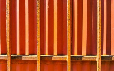 Zicatela Puerto Escondido Oaxaca 'da metal kapı dokusu..