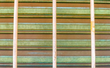 Metal gate door fence texture pattern in Zicatela Puerto Escondido Oaxaca Mexico. clipart